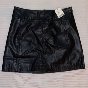 Free people Faux Leather skirt